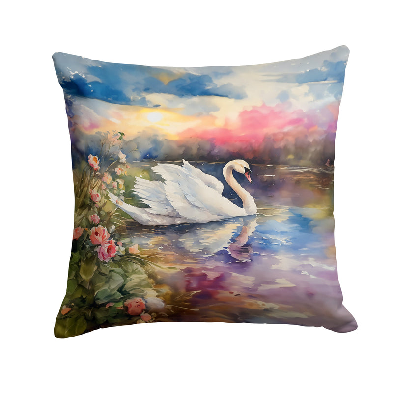 Swan Throw Pillow - 14x14 Decorative Pillow – Art for Your Home & Patio
