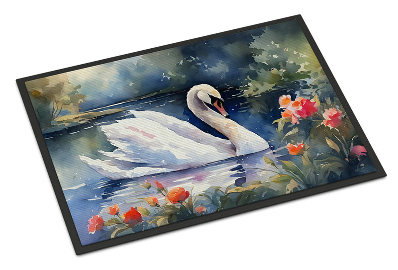 Swan Doormat - 18X27 Indoor / Outdoor Rug | Made in USA