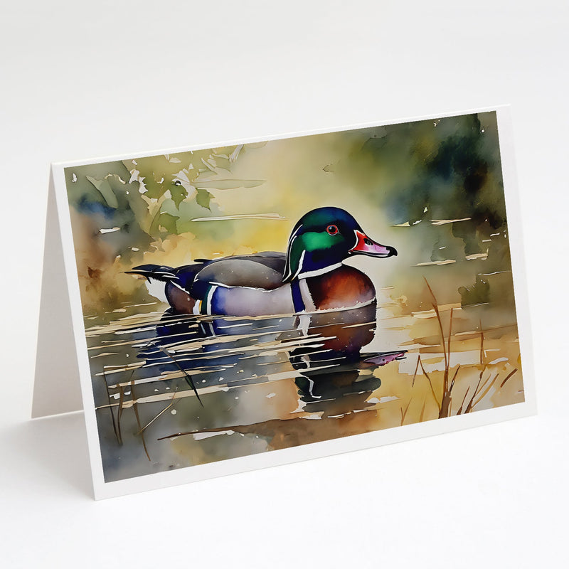 Wood Duck Greeting Cards Pack of 8