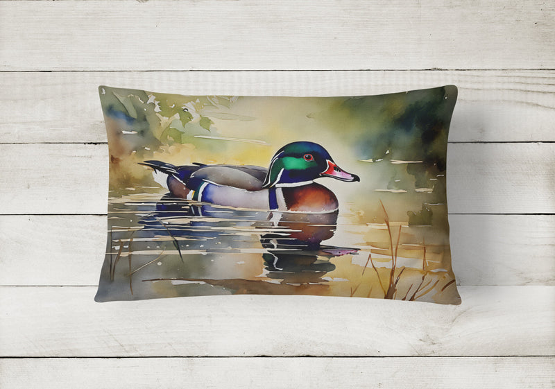 Wood Duck Throw Pillow