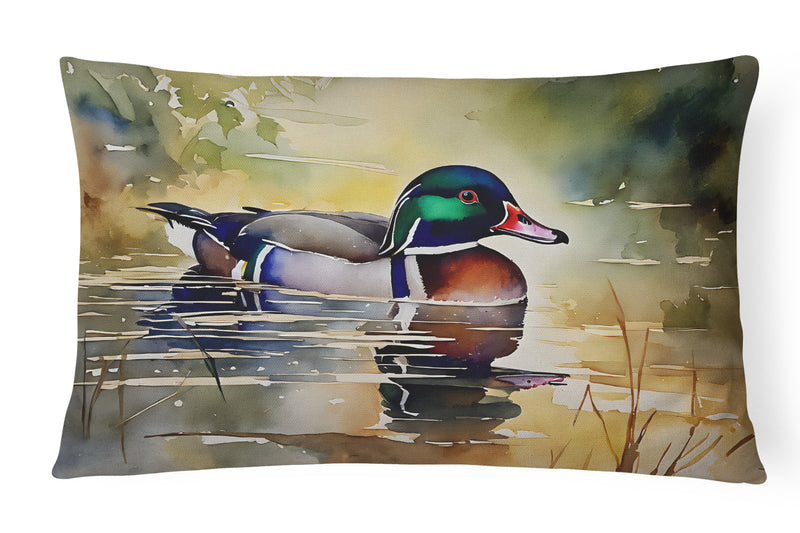 Wood Duck Throw Pillow