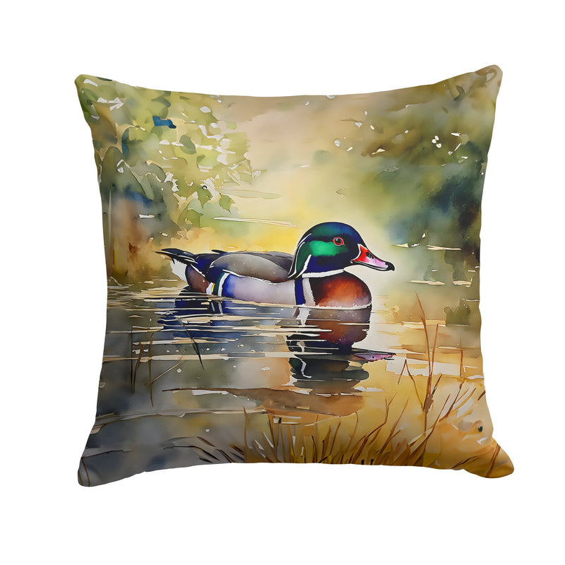 Wood Duck Throw Pillow