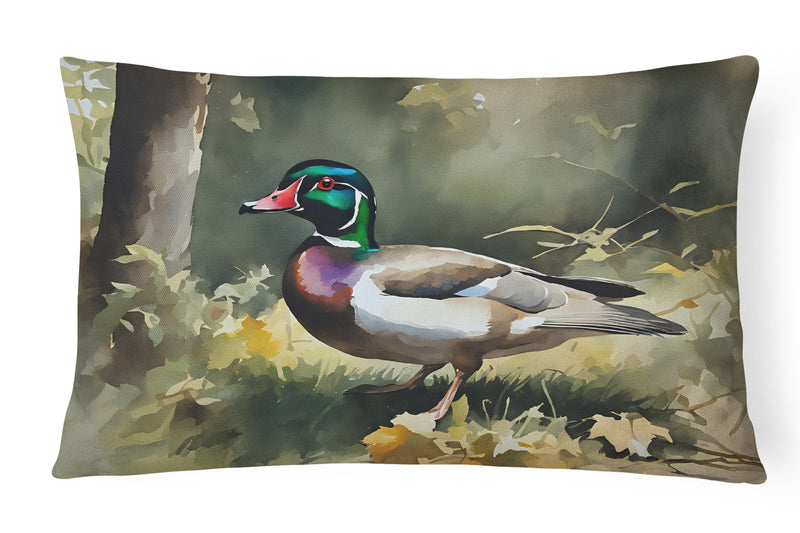 Wood Duck Throw Pillow