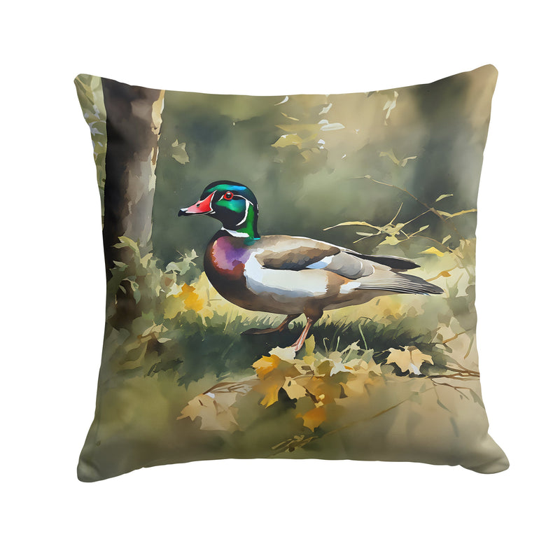 Wood Duck Throw Pillow