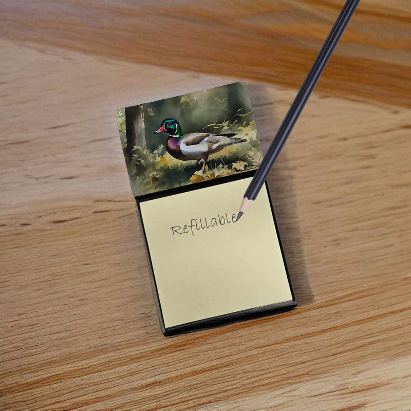 Wood Duck Sticky Note Holder