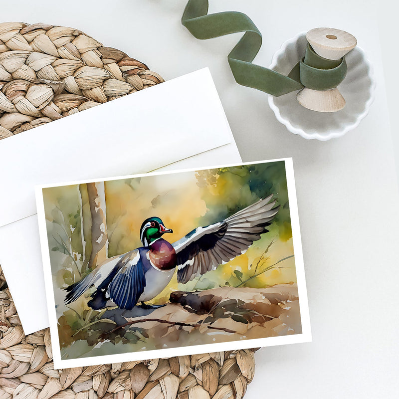 Wood Duck Greeting Cards Pack of 8