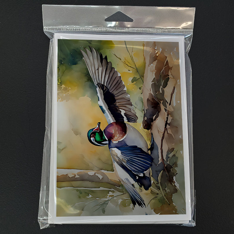 Wood Duck Greeting Cards Pack of 8