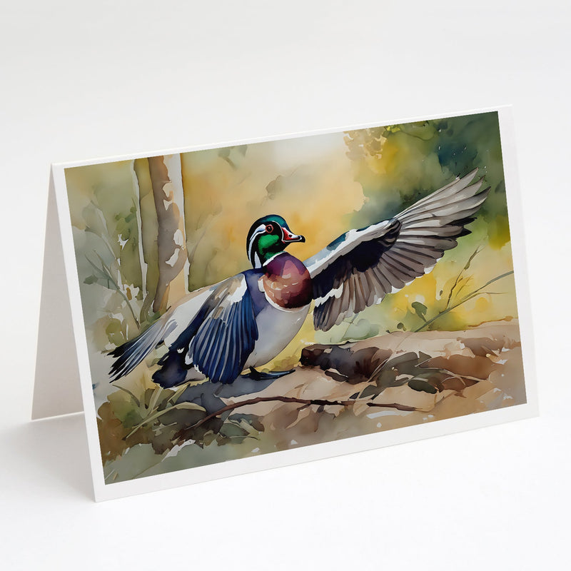 Wood Duck Greeting Cards Pack of 8