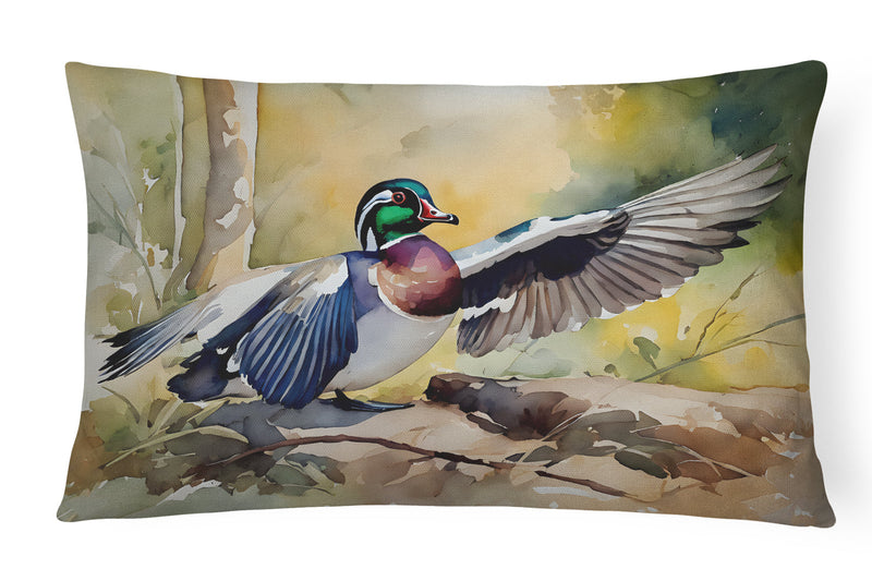 Wood Duck Throw Pillow