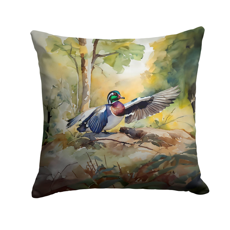 Wood Duck Throw Pillow