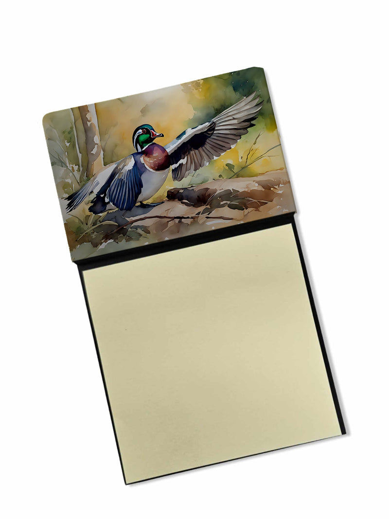 Wood Duck Sticky Note Holder