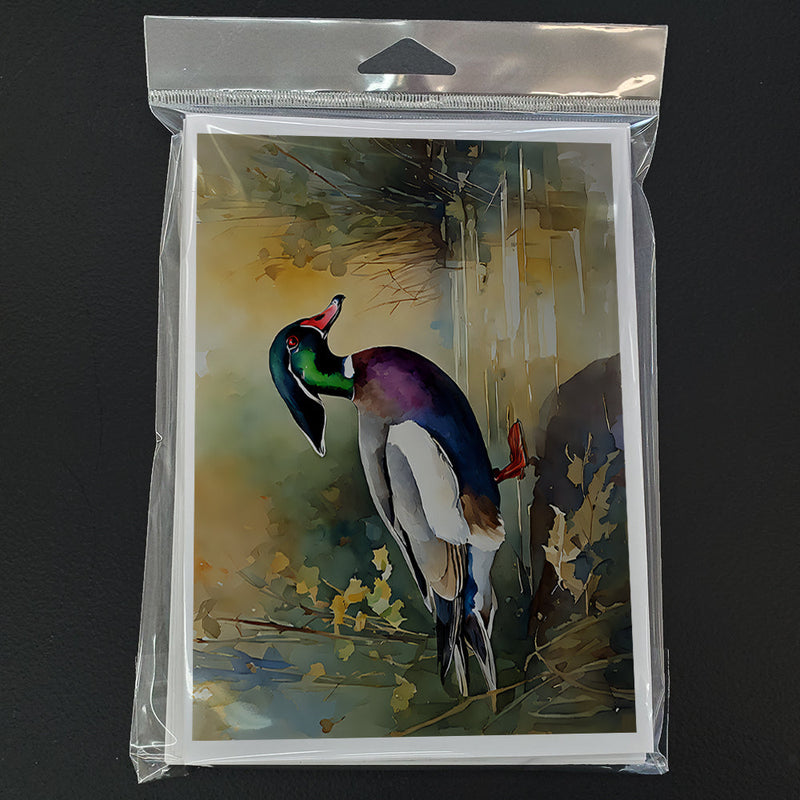 Wood Duck Greeting Cards Pack of 8