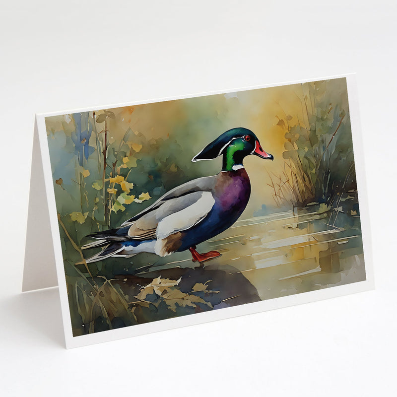 Wood Duck Greeting Cards Pack of 8