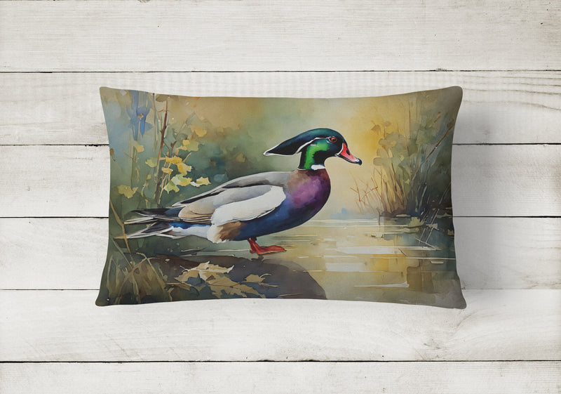 Wood Duck Throw Pillow