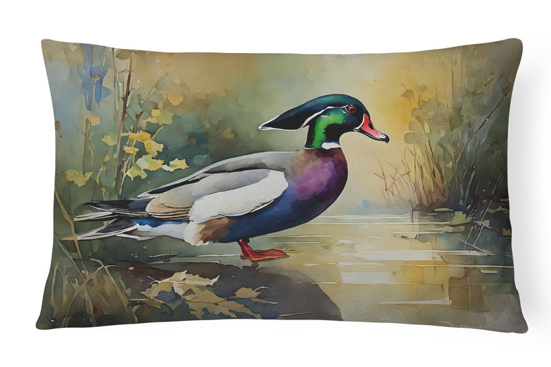 Wood Duck Throw Pillow