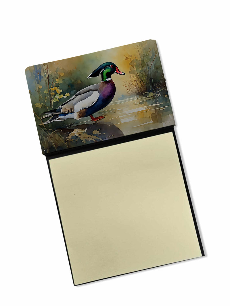 Wood Duck Sticky Note Holder