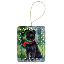 Affenpinscher Christmas Porcelain Ornament