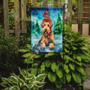 Airedale Terrier Christmas Garden Flag – Cozy Dog Holiday Decor with Tree & Presents