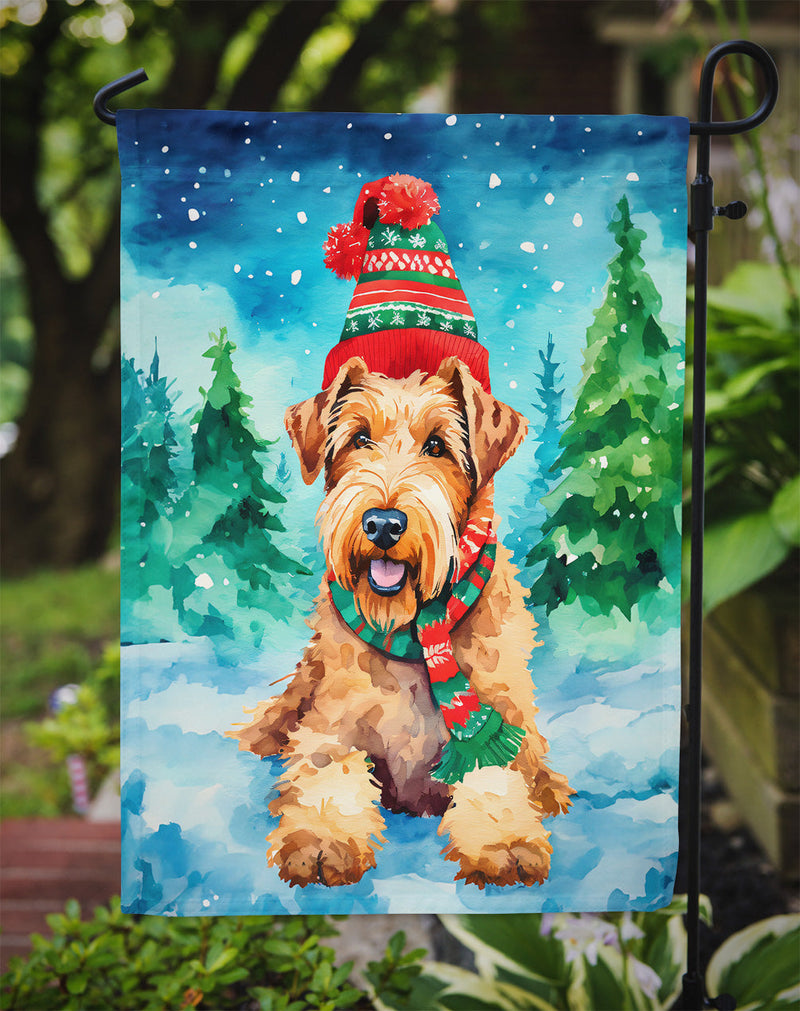 Airedale Terrier Christmas Garden Flag