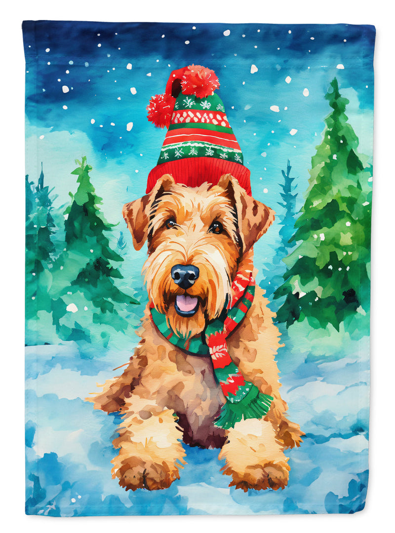 Airedale Terrier Christmas Garden Flag