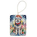 Alaskan Malamute Christmas Porcelain Ornament