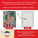 American English Coonhound Christmas Porcelain Ornament