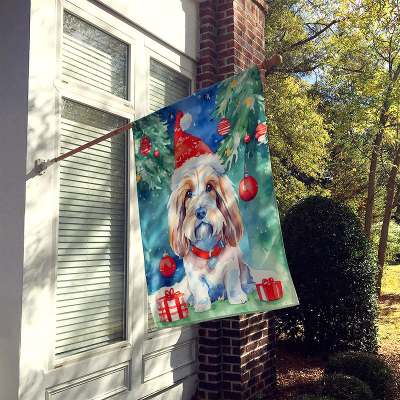 Petit Basset Griffon Vendeen Christmas House Flag