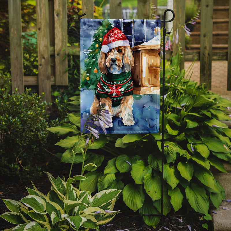 Petit Basset Griffon Vendeen Christmas Garden Flag