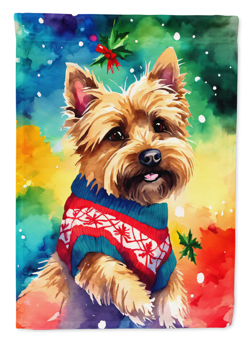 Yorkshire Terrier Yorkie Christmas House Flag