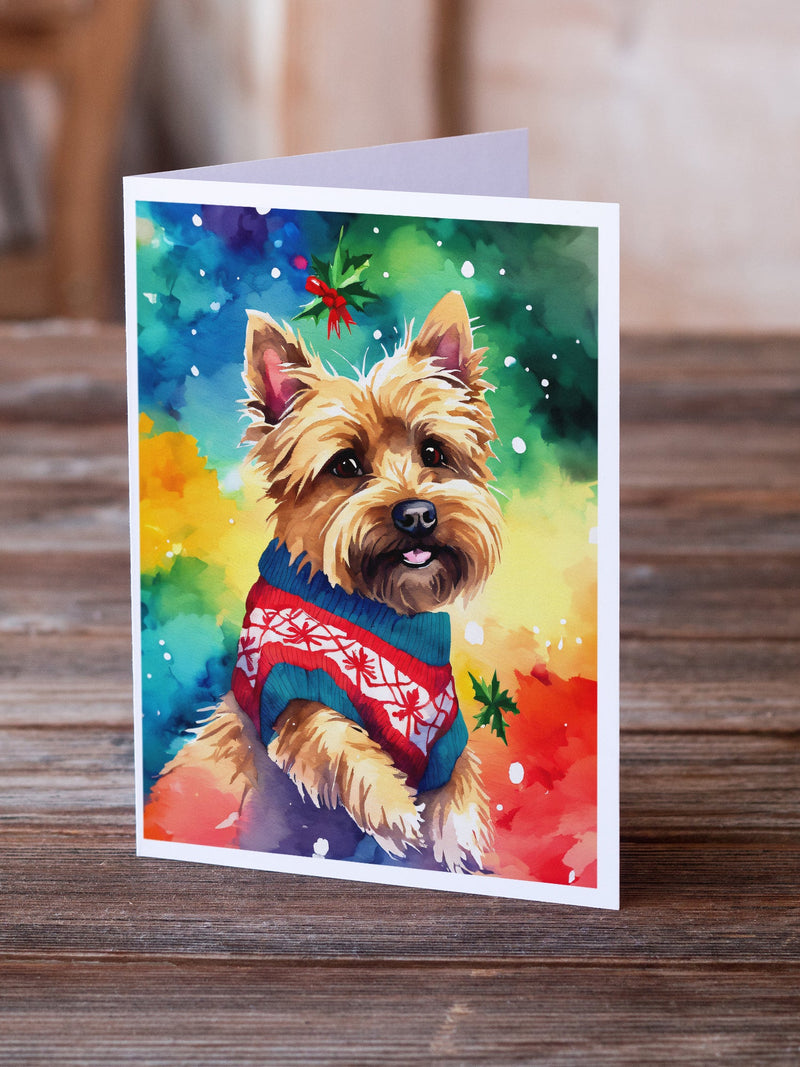 Yorkshire Terrier Yorkie Christmas Greeting Cards Pack of 8