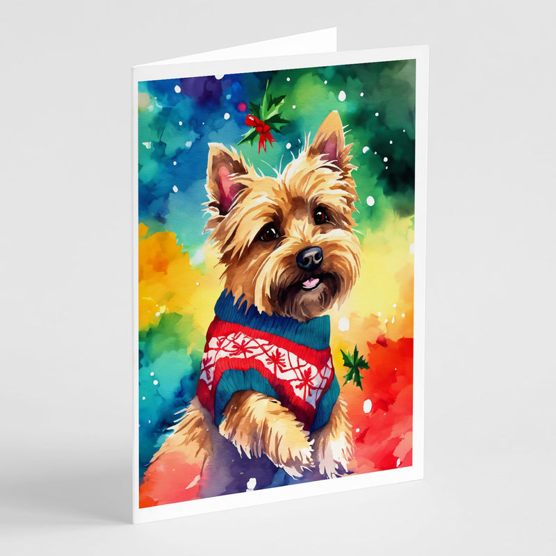 Yorkshire Terrier Yorkie Christmas Greeting Cards Pack of 8