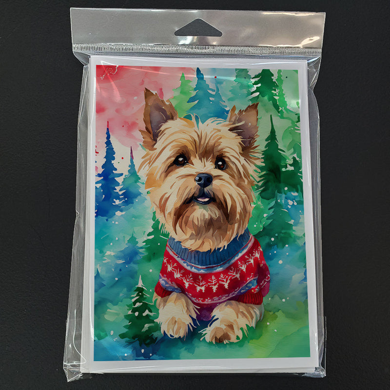 Yorkshire Terrier Yorkie Christmas Greeting Cards Pack of 8