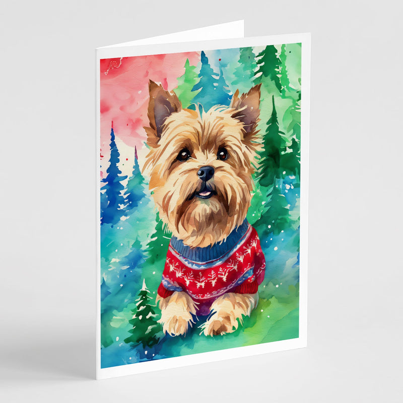 Yorkshire Terrier Yorkie Christmas Greeting Cards Pack of 8