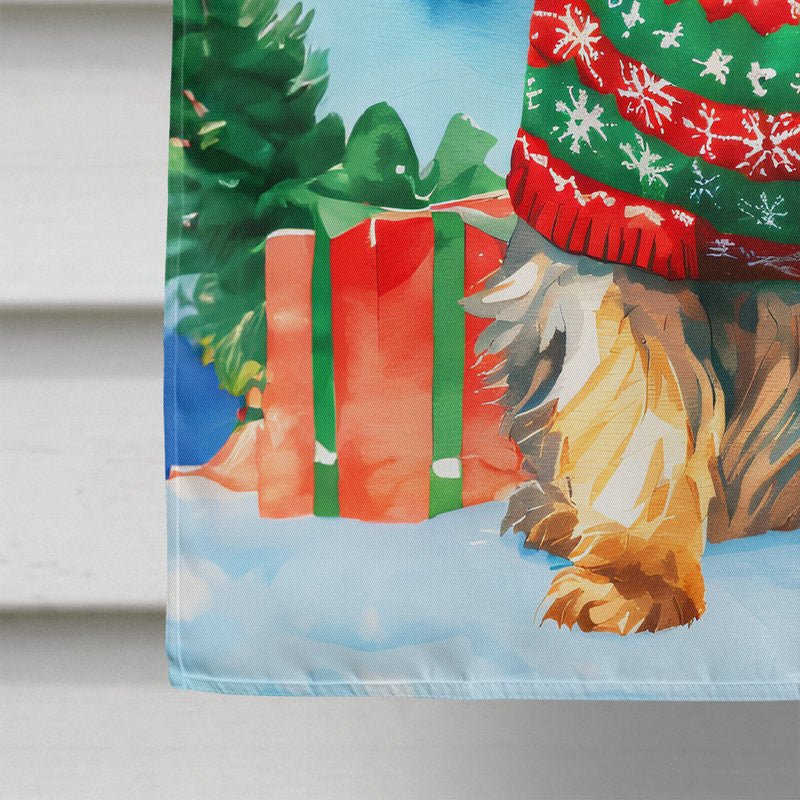 Yorkshire Terrier Yorkie Christmas House Flag