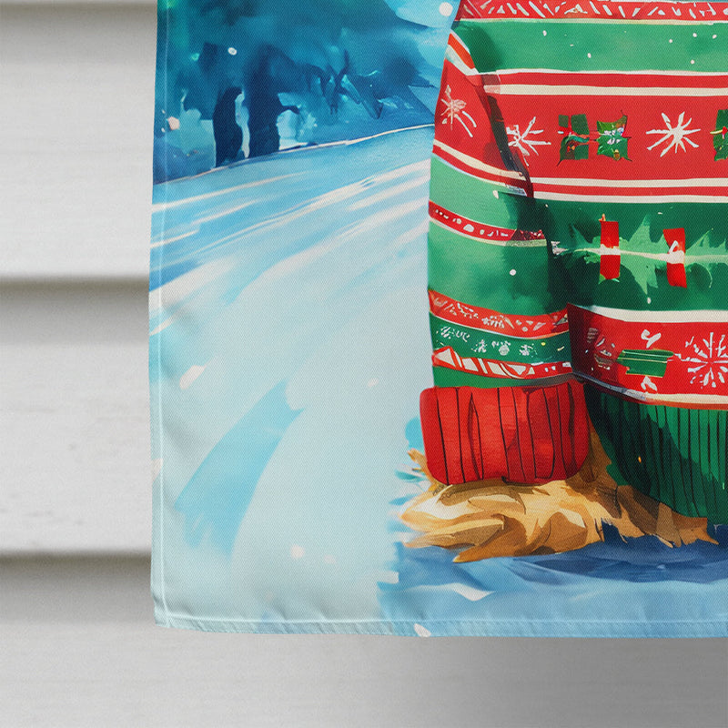 Yorkshire Terrier Yorkie Christmas House Flag