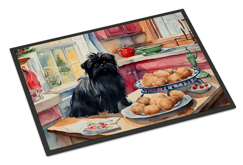 Affenpinscher Christmas Cookies Doormat