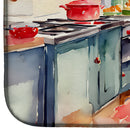 Airedale Terrier Christmas Cookies Dish Drying Mat