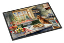 Airedale Terrier Christmas Cookies Doormat-24x36 Indoor / Outdoor Rug | Made in USA