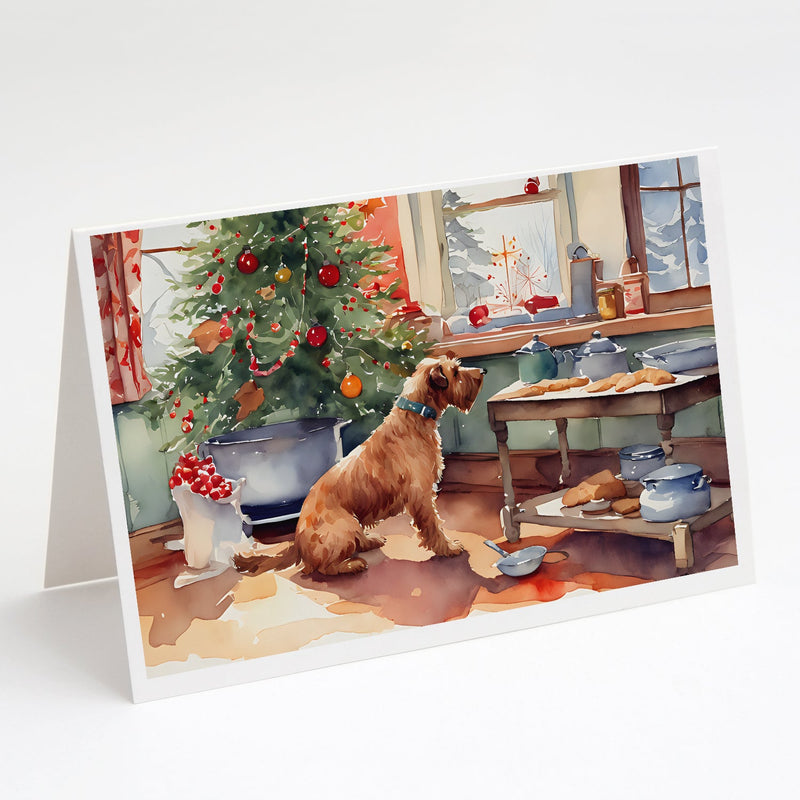 Airedale Terrier Christmas Cookies Greeting Cards Pack of 8