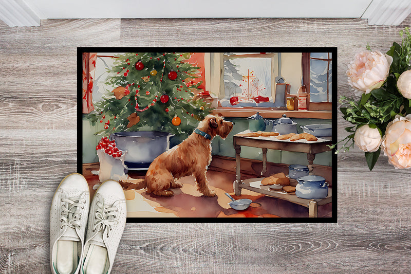 Airedale Terrier Christmas Cookies Doormat