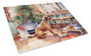 Airedale Terrier Christmas Cookies Glass Cutting Boards – Durable, Decorative Kitchen Art