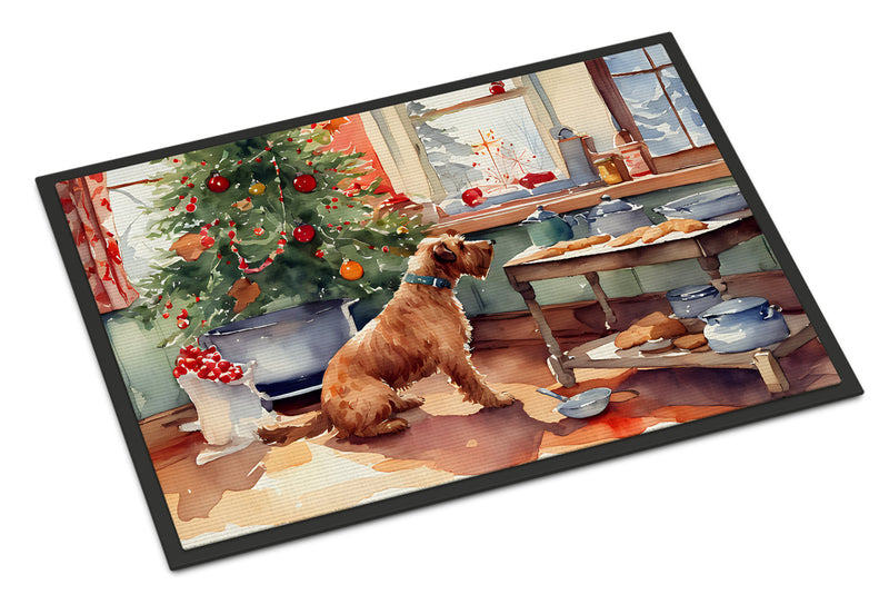 Airedale Terrier Christmas Cookies Doormat