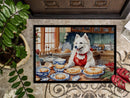 American Eskimo Christmas Cookies Doormat-24x36 Indoor / Outdoor Rug | Made in USA