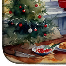 American Eskimo Christmas Cookies Dish Drying Mat