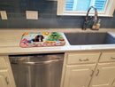 American Water Spaniel Christmas Cookies Dish Drying Mat