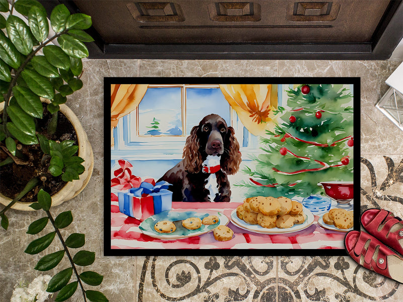 American Water Spaniel Christmas Cookies Doormat-24x36 Indoor / Outdoor Rug | Made in USA