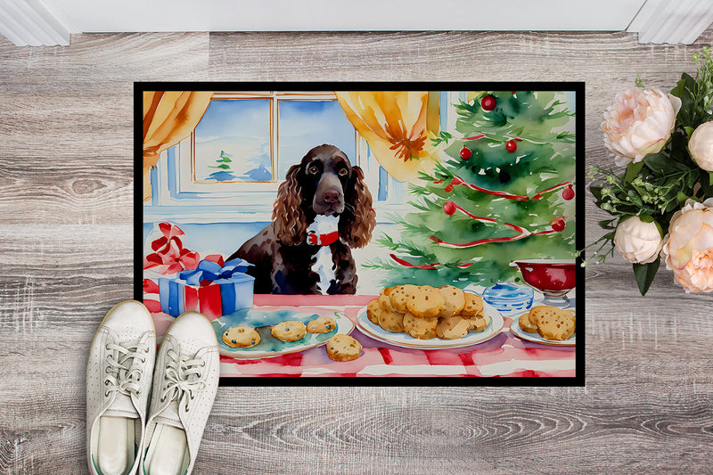American Water Spaniel Christmas Cookies Doormat - 18X27 Indoor / Outdoor Rug | Made in USA