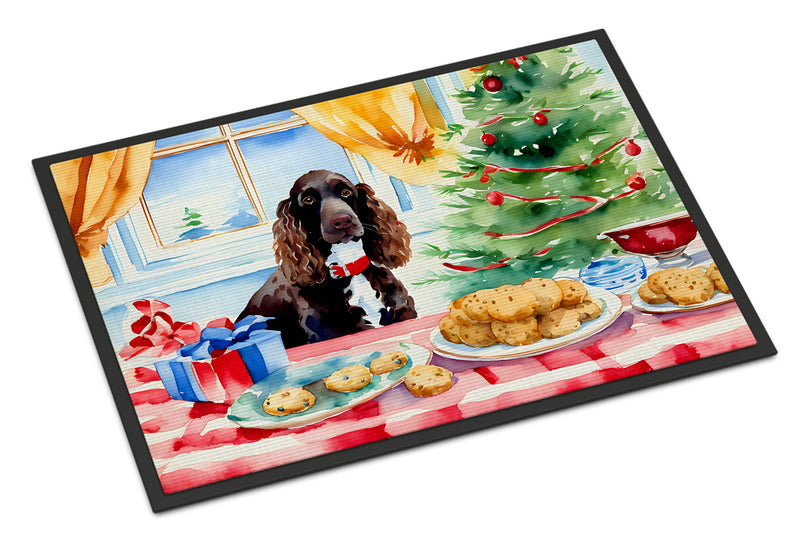 American Water Spaniel Christmas Cookies Doormat - 18X27 Indoor / Outdoor Rug | Made in USA