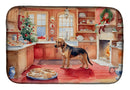 Bloodhound Christmas Cookies Dish Drying Mat