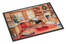 Bloodhound Christmas Cookies Doormat